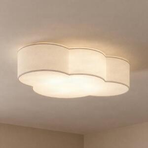 Lampa sufitowa Cloud TK Lighting, możliwość ściemniania, biały / opal, salon / jadalnia, tkanina / materiał / jedwab, młodzieżowy