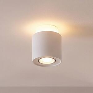 Arcchio lampa sufitowa Walisa, Ø 10 cm, biały, metal, GU10 Walisa Arcchio, możliwość ściemniania, biały / opal, salon / jadalnia, aluminium, nowoczesny