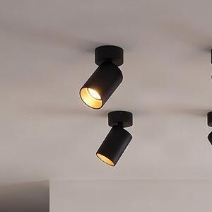 Reflektor Arcchio Brinja, zestaw 4 sztuk, czarny, okrągły, Ø 6 cm, GU10 Brinja Arcchio, możliwość ściemniania, czarny, przedpokój, aluminium, nowoczesny