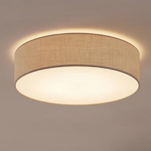 Lampa sufitowa Leano Eko-Light, możliwość ściemniania, aluminiowy / szary / cynkowy, salon / jadalnia, tkanina / materiał / jedwab, nowoczesny