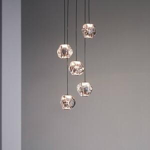 LOOM DESIGN Lampa wisząca Ice Ball, możliwość ściemniania, chromowy / srebrny, salon / jadalnia, tworzywo sztuczne, nowoczesny
