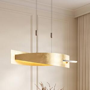 Lampa wisząca Marija Lucande, możliwość ściemniania, mosiężny / złoty, salon / jadalnia, metal, nowoczesny