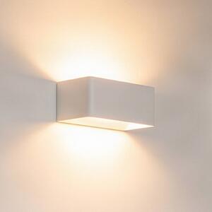 Kinkiet LED Karam Arcchio, biały / opal, salon / jadalnia, aluminium, nowoczesny
