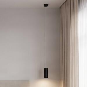 Lampa wisząca Ejona Arcchio, możliwość ściemniania, czarny, przedpokój, aluminium, nowoczesny
