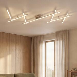 Lampa sufitowa LED Kerem Lindby, możliwość ściemniania, aluminiowy / szary / cynkowy, salon / jadalnia, metal, nowoczesny