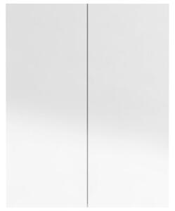 Szafka łazienkowa z lustrem 60x15x75 cm, mdf, szary z połyskiem