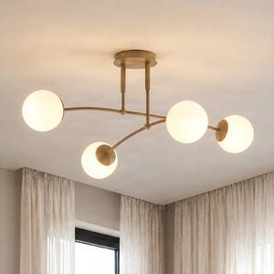 Lampa sufitowa Pregos EMIBIG LIGHTING, możliwość ściemniania, kremowy / amber, salon / jadalnia, metal, nowoczesny