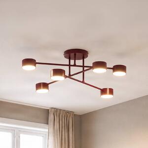 Lampa sufitowa HALO EMIBIG LIGHTING, możliwość ściemniania, czerwony, salon / jadalnia, metal, nowoczesny
