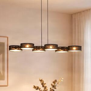 Lampa wisząca DRUMZ EMIBIG LIGHTING, możliwość ściemniania, czarny, salon / jadalnia, tkanina / materiał / jedwab, nowoczesny