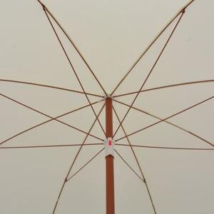 Parasol ogrodowy na stalowym słupku, 300 cm, piaskowy