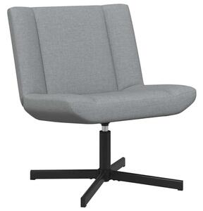 Fotel obrotowy jasnoszary 63 x 75 x 76 cm tkanina