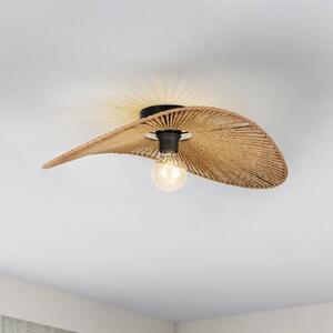EGLO Lampa sufitowa Siruela, możliwość ściemniania, brązowy / rdzawy, salon / jadalnia, papier / lunolit / lunopal