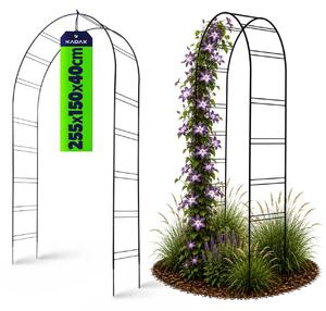 Pergola ogrodowa na kwiaty 255 cm , czarny