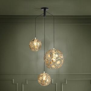 EGLO Lampa wisząca Skoura, możliwość ściemniania, mosiężny / złoty, salon / jadalnia, metal, nowoczesny