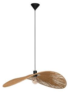 EGLO Lampa wisząca Siruela, możliwość ściemniania, brązowy / rdzawy, salon / jadalnia, papier / lunolit / lunopal