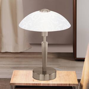 EGLO Lampa stołowa SOLO 1, możliwość ściemniania, aluminiowy / szary / cynkowy, salon / jadalnia, metal, nowoczesny