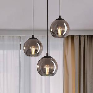 EGLO Lampa wisząca Ariscani, możliwość ściemniania, czarny, salon / jadalnia, szkło, nowoczesny