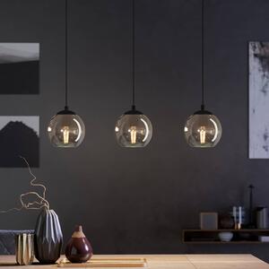 EGLO Lampa wisząca Ariscani, możliwość ściemniania, czarny, salon / jadalnia, szkło, nowoczesny