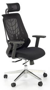 Czarny fotel ergonomiczny zgodny z rozporządzeniem MR i PS z 2023r. - Zynex