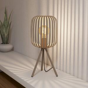 EGLO Lampa stołowa Romazzina, kremowy / amber, salon / jadalnia, metal, nowoczesny