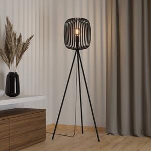 EGLO Lampa stojąca Romazzina, czarny, salon / jadalnia, metal, nowoczesny