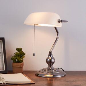 EGLO Lampa stołowa BANKER, aluminiowy / szary / cynkowy, salon / jadalnia, metal, antyczny
