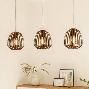 EGLO Lampa wisząca Espinal, możliwość ściemniania, brązowy / mosiężny, salon / jadalnia, metal, nowoczesny