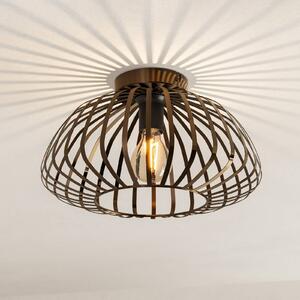 EGLO Lampa sufitowa Espinal, możliwość ściemniania, brązowy / mosiężny, salon / jadalnia, metal, nowoczesny