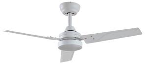 Wentylator sufitowy LED Aerallo, biały, CCT, cichy – Lindby Lindby, Aerallo, biały, salon, metal, nowoczesny