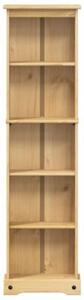 Biblioteczka corona, 46x20x170 cm, lite drewno sosnowe