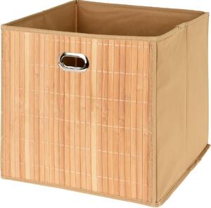 Dekoracyjne pudełko bambusowe Taytay brązowy, 31 x 31 x 30,5 cm
