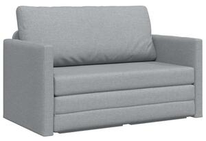 Sofa bed jasnoszary 124 x 71 x 78 cm tkanina