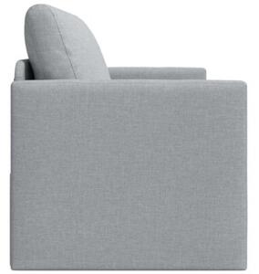 Sofa bed jasnoszary 124 x 71 x 78 cm tkanina