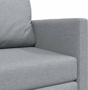 Sofa bed jasnoszary 124 x 71 x 78 cm tkanina