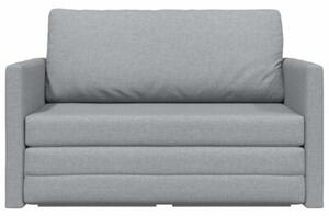 Sofa bed jasnoszary 124 x 71 x 78 cm tkanina