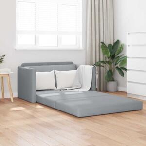 Sofa bed jasnoszary 124 x 71 x 78 cm tkanina