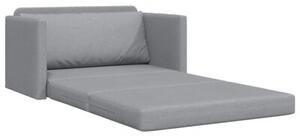 Sofa bed jasnoszary 124 x 71 x 78 cm tkanina