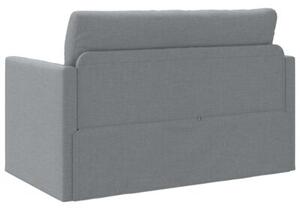 Sofa bed jasnoszary 124 x 71 x 78 cm tkanina