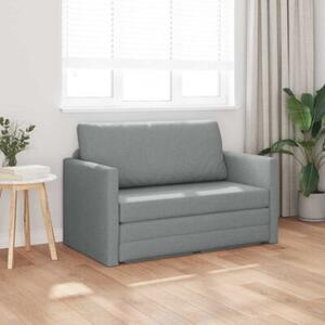 Sofa bed jasnoszary 124 x 71 x 78 cm tkanina