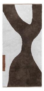 Biało-brązowy bawełniany chodnik odpowiedni do prania 70x150 cm Figura – Mette Ditmer Denmark