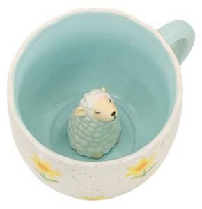 Niebiesko-kremowy porcelanowy kubek 350 ml Surprise Sheep – Sass & Belle