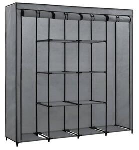Szafa z 4 przegrodami, szara, 175 x 45 x 170 cm