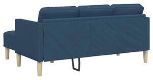 Zestaw sof 2 szt. niebieski 173 x 131 x 67 cm tkanina