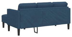 Zestaw sof 2 szt. niebieski 173 x 131 x 67 cm tkanina