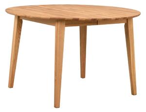 Okrągły rozkładany stół z litego drewna dębowego ø 120 cm Filippa – Rowico