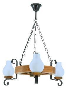 Exodus Lighting Srl Żyrandol na łańcuchu ROATA 3xE14/40W/230V buk XD0011