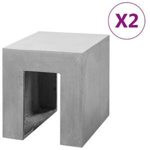 Stołki betonowe, 2 szt., 35x40x40 cm