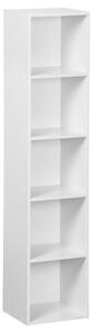 Biały regał 30x24x132 cm Cube – Casa Selección