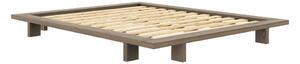 Brązowe łóżko dwuosobowe z litego drewna sosnowego ze stelażem 160x200 cm Japan – Karup Design