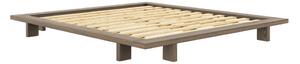 Brązowe łóżko dwuosobowe z litego drewna sosnowego ze stelażem 180x200 cm Japan – Karup Design